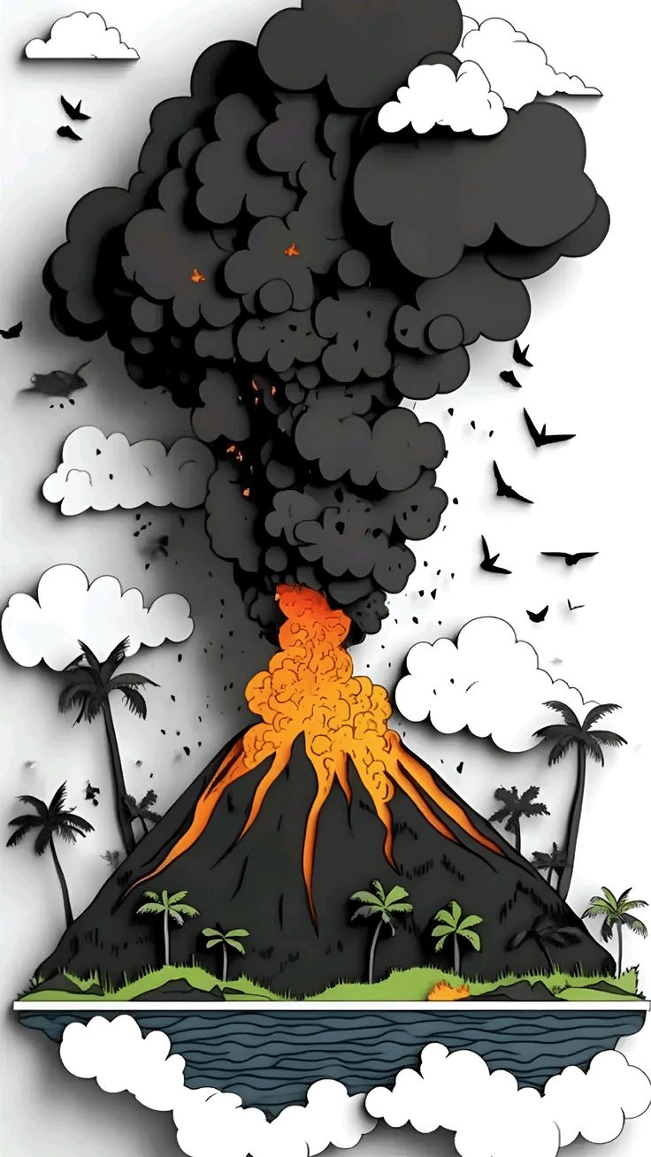 3d Volcano mobile wallpaper